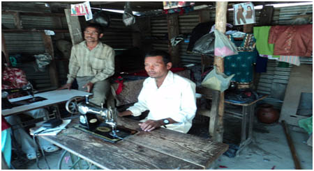 सिलाई मेशिन बन्यो प्रेमको जीवन सहारा