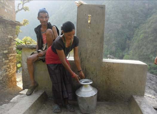 बल्ल छुट्यो गोवर मिसिको पानी खान