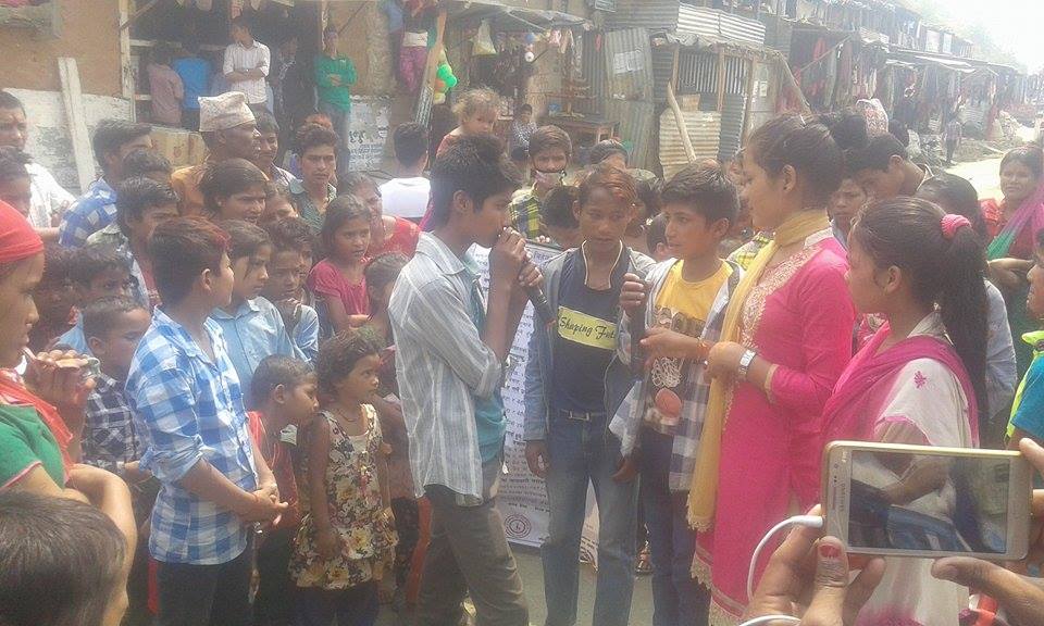 वालवालिका जागे पछि लागे बाल विवाह विरुद्ध सडक नाटकमा