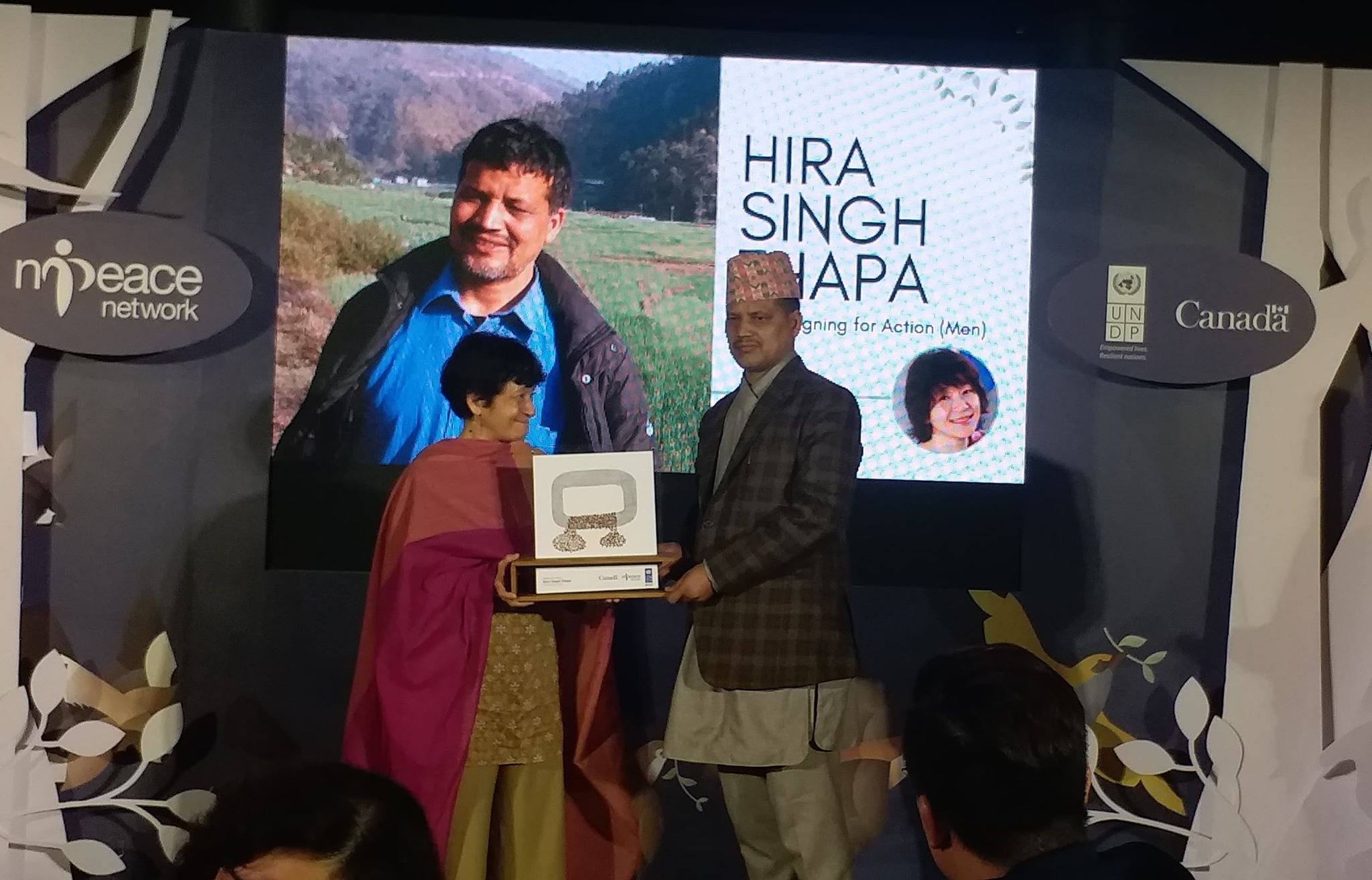 N-Peace Award to Campaigner Mr. Thapa